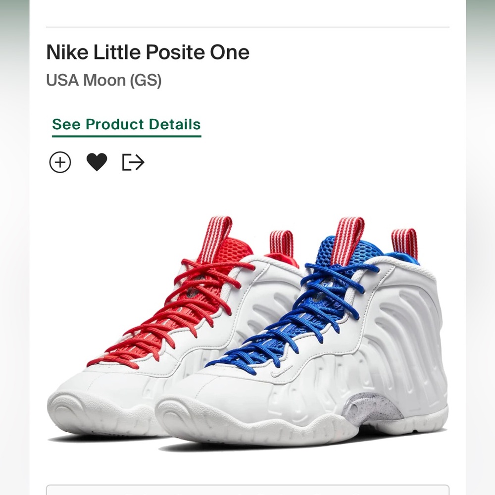 Toddler Nike Little Posite One. Size 7